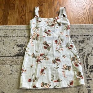 Abercrombie Linen-Blend Wide Strap Mini Dress XS